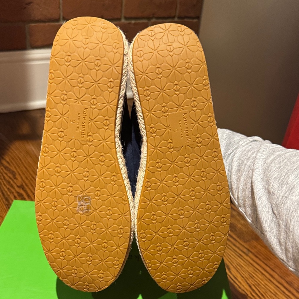 Kate Spade Dark Blue Espadrille Slip-Ons - Picture 4 of 4